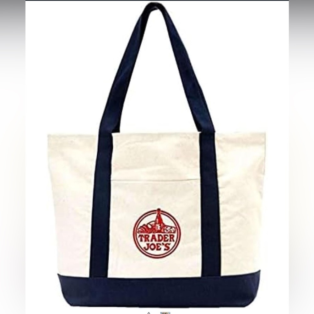 Trader Joe's Canvas Tote Bag NWT